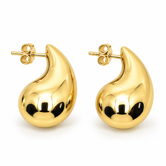 Broqueles de gota en oro amarillo de 10K | 61AR10209LQ