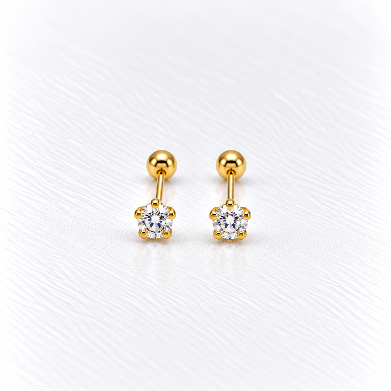 Broqueles en oro amarillo de 10 Kilates | 61AR10426LQ
