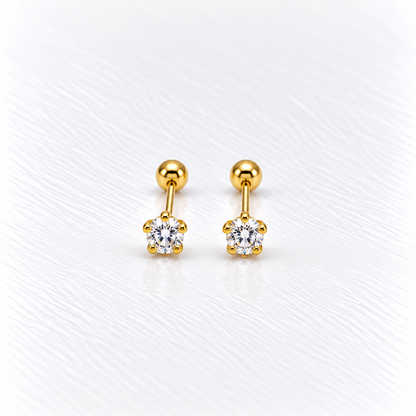 Broqueles en oro amarillo de 10 Kilates | 61AR10426LQ