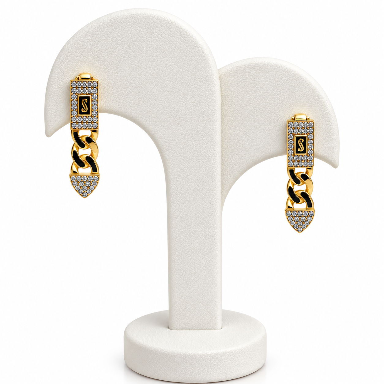 61AR10433LQ Aretes en Oro Amarillo de 10 kilates