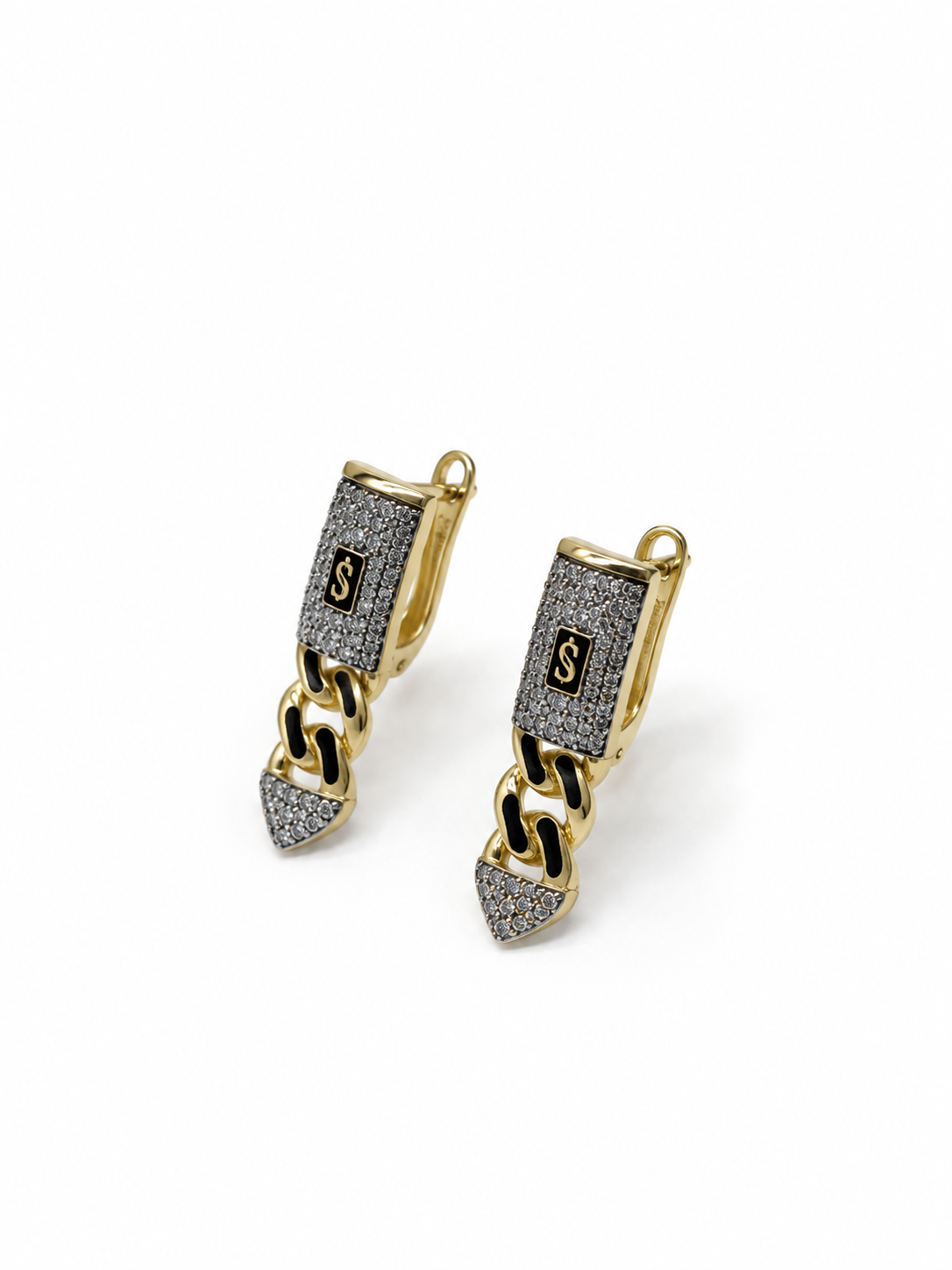 61AR10433LQ Aretes en Oro Amarillo de 10 kilates