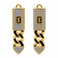 61AR10433LQ Aretes en Oro Amarillo de 10 kilates