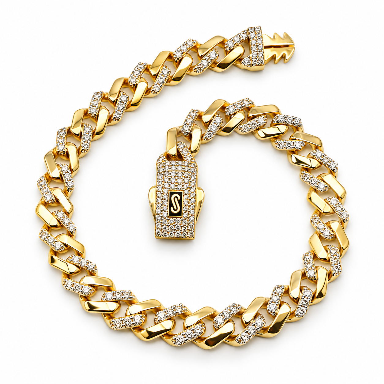 6210409LQ Pulso Monaco Edge en oro amarillo de 10 Kilates
