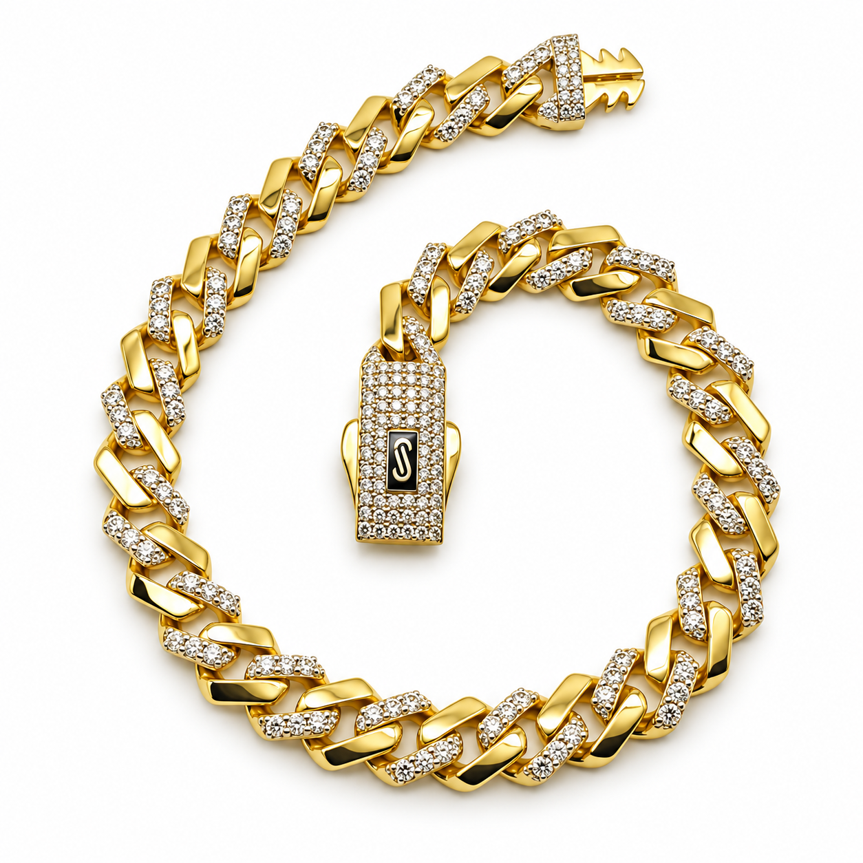 6210409LQ Pulso Monaco Edge en oro amarillo de 10 Kilates