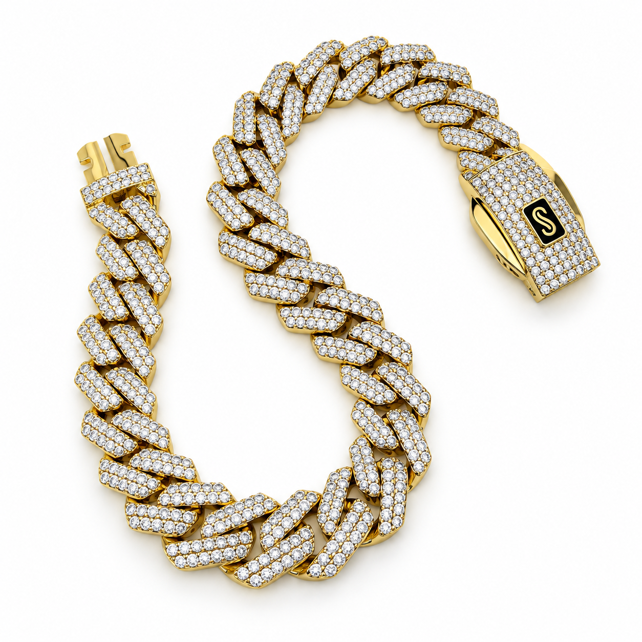6210475LQ Pulso Mónaco en oro amarillo de 10 Kilates
