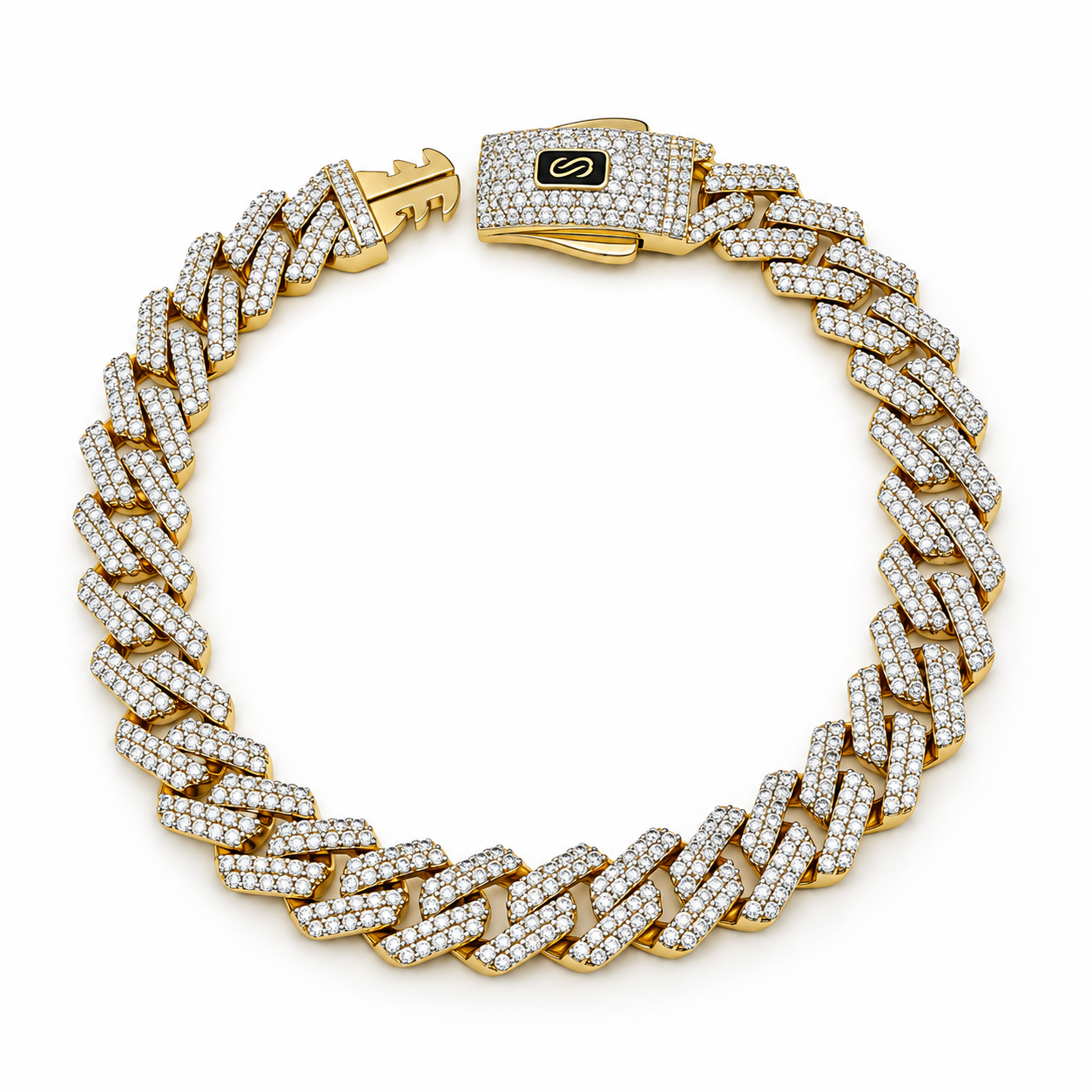 6210475LQ Pulso Mónaco en oro amarillo de 10 Kilates