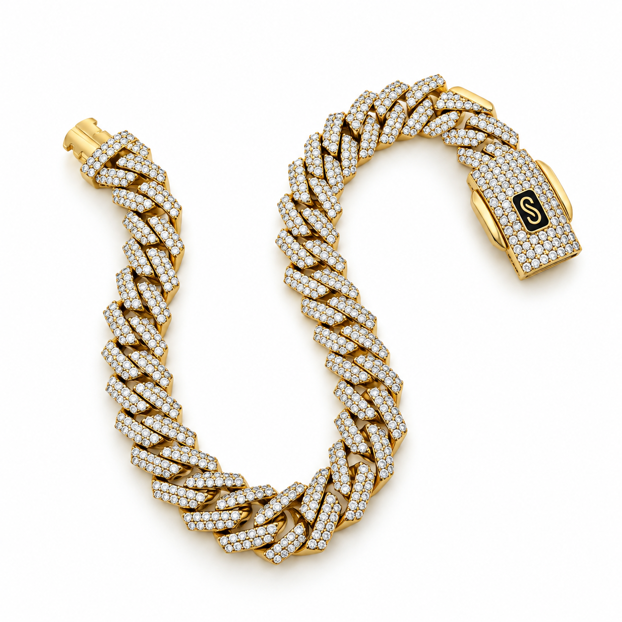 6210476LQ Pulso Mónaco en oro amarillo de 10 kilates.