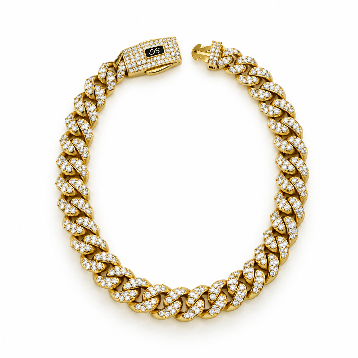 6210477LQ Pulso Mónaco en oro amarillo de 10 kilates.