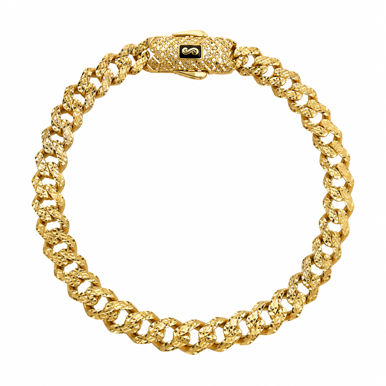 6220195LQ Pulso Monaco en oro amarillo de 14 Kilates