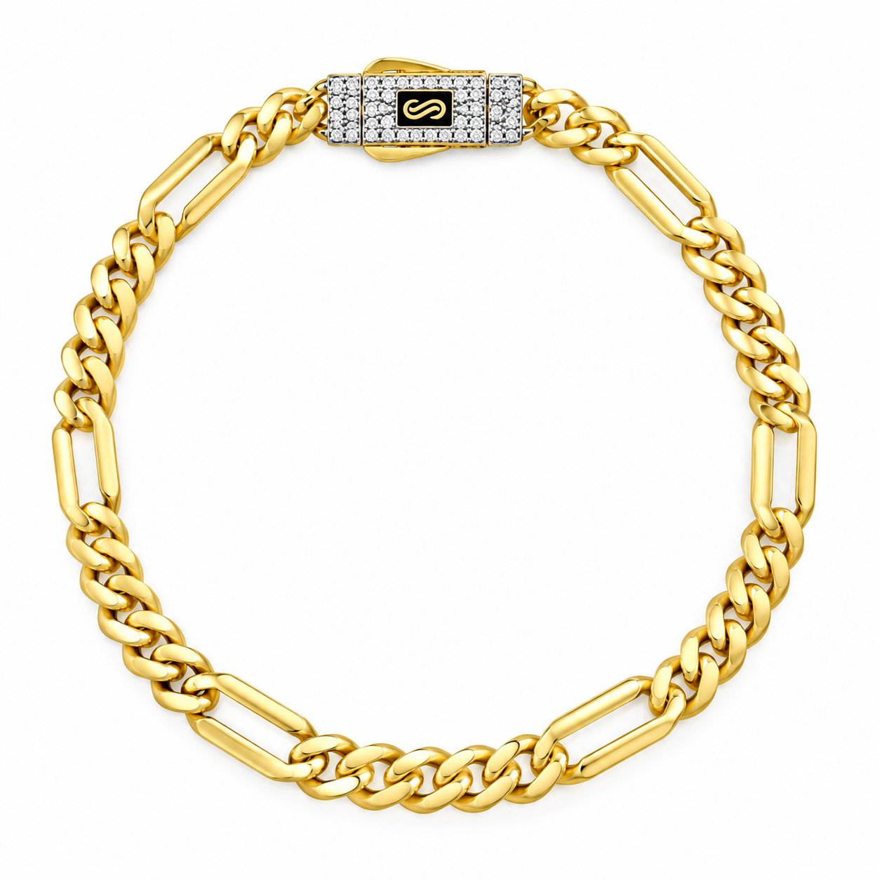 6220208LQ Pulso Monaco en oro amarillo de 14 Kilates