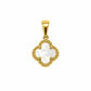 6310077LQ Colgante de Trébol en oro amarillo de 10 Kilates