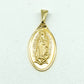6310089LQ Medalla de la Virgen de Guadalupe en oro amarillo de 10 Kilates
