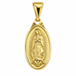 6310089LQ Medalla de la Virgen de Guadalupe en oro amarillo de 10 Kilates
