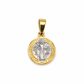 6310099LQ Medalla de San Benito en oro de 10 Kilates.