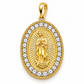 6310100LQ Medalla de la Virgen de Guadalupe en oro de 10 Kilates.