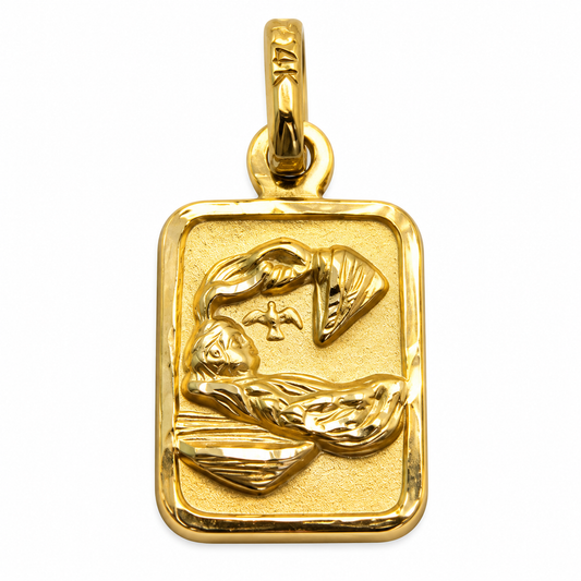 6330007LQ Medalla en oro amarillo de 14 Kilates