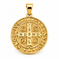 6330016LQ Medalla en oro amarillo de 10 Kilates con imagen de San Benito.