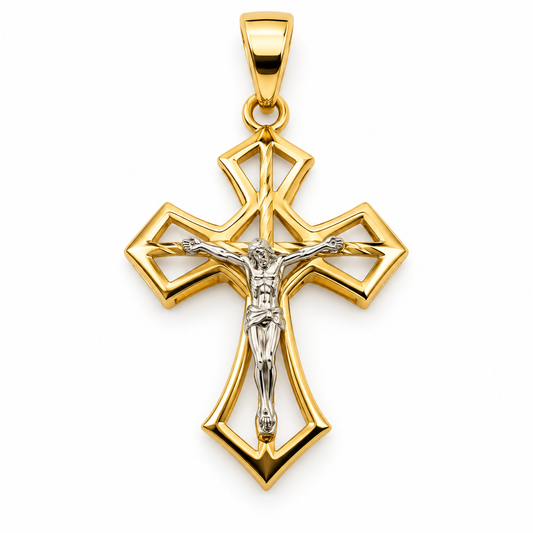 Cruz en oro amarillo de 14K | 6340013LQ