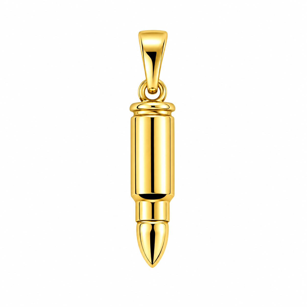 6510024LQ Colgante en oro amarillo de 10 Kilates con forma de bala