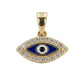 6510091LQ Dije de Ojo Turco en oro amarillo de 10 Kilates con circonias