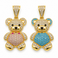 6510114LQ Oso, dije en oro amarillo de 10 Kilates.