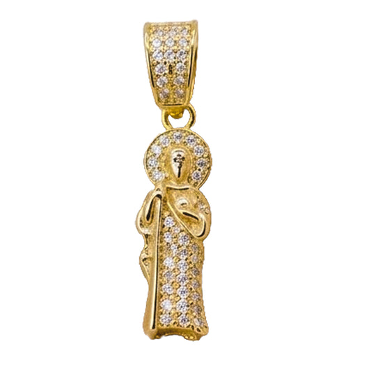 6510148LQ Dije de San Judas Tadeo en oro amarillo de 10 Kilates