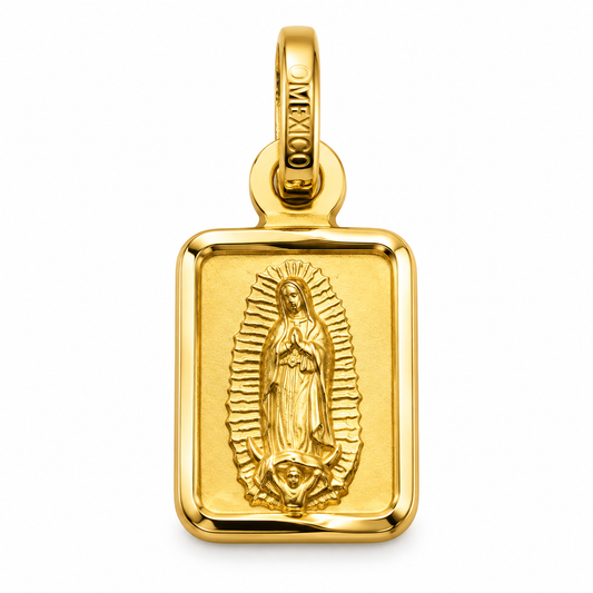 6540005LQ Medalla en oro amarillo con Virgen de Guadalupe