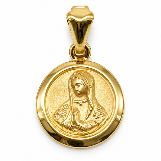 Medalla de la Virgen de Guadalupe en oro amarillo de 10K | 6310097LQ