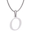 Inicial O en oro blanco de 14K — Fonelli VI343-D