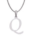 Inicial Q en oro blanco de 14K — Fonelli VI343-D