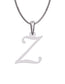 Inicial Z en oro blanco de 14K — Fonelli VI343-D