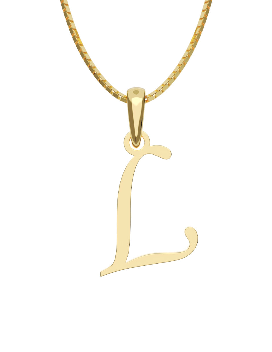 Inicial L en oro amarillo de 14K — Fonelli VI343-D