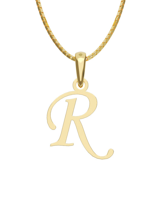 Inicial R en oro amarillo de 14K — Fonelli VI343-D