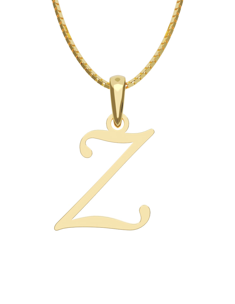 Inicial Z en oro amarillo de 14K — Fonelli VI343-D