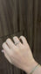 14JC42LQ-18 Anillo de Compromiso en oro blanco de 14 Kilates, montado con Diamante natural.