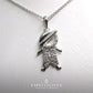 651121235LQ Dije en forma de niño en oro blanco de 10 Kilates con Diamantes