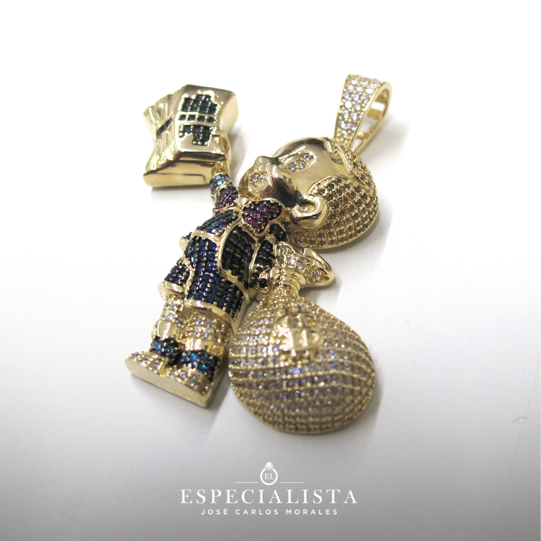 6510053LQ Dije en oro de 14 Kilates con imagen de Ricky Ricón ...