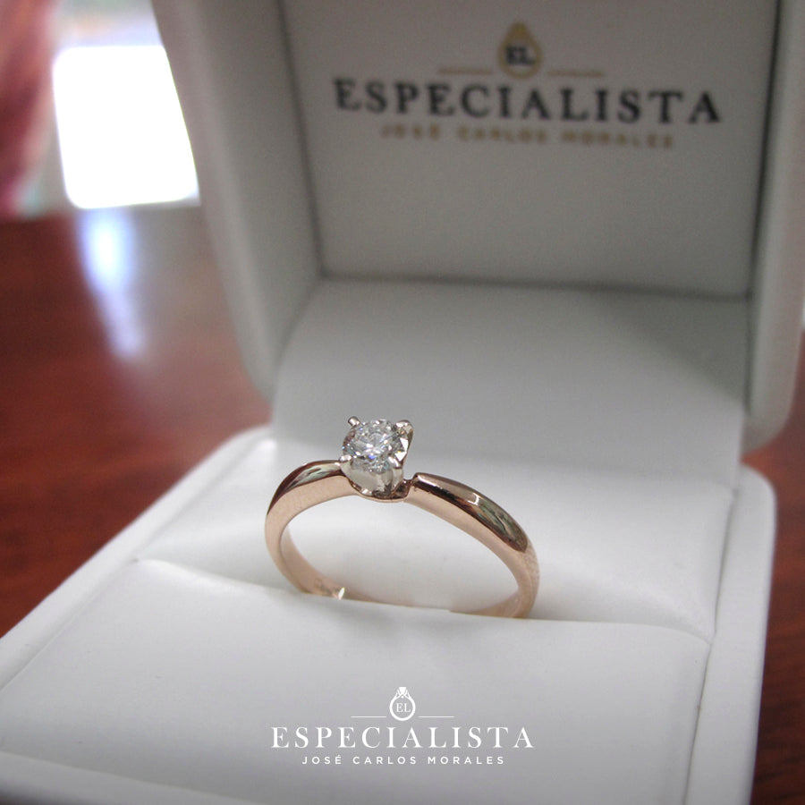 Anillo Oro Rosa Anillos De Compromiso Bizzarro Mexico Anillo